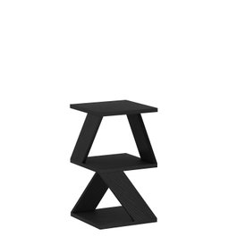 Hanah Home Mesa Lateral Madera Negra 29.6x54.2x29.6 cm